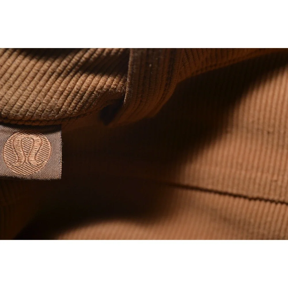 Lululemon Crop Pant Mens Sz 33 (33x30) Copper Brown ABC Relaxed Fit Cord Stretch